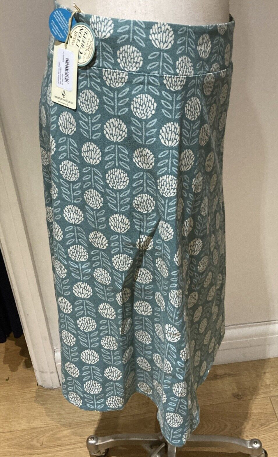 Seasalt  "Morish's Beach Skirt" Cotton Crepe Lined Floral Skirt Size 10 UK, BNWT 4