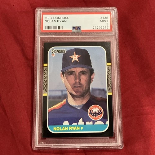 Donruss 1987 Nolan Ryan #138 PSA 9 Houston Astros MLB Baseball Card Base Set