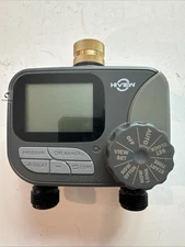 2 Outlet Water Sprinkler Timer Programmable with rain delay Manual and Auto
