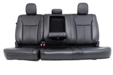 2015 - 2022 Ford F150 Super Duty Rear Seats Crew Cab Black Leather Lariat Oem