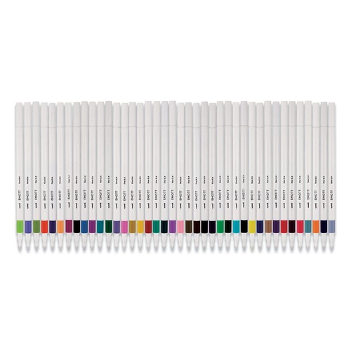 bastone penna punta porosa uni-ball EMOTT ever fine fine fine 0,4 mm colori inchiostro assortiti