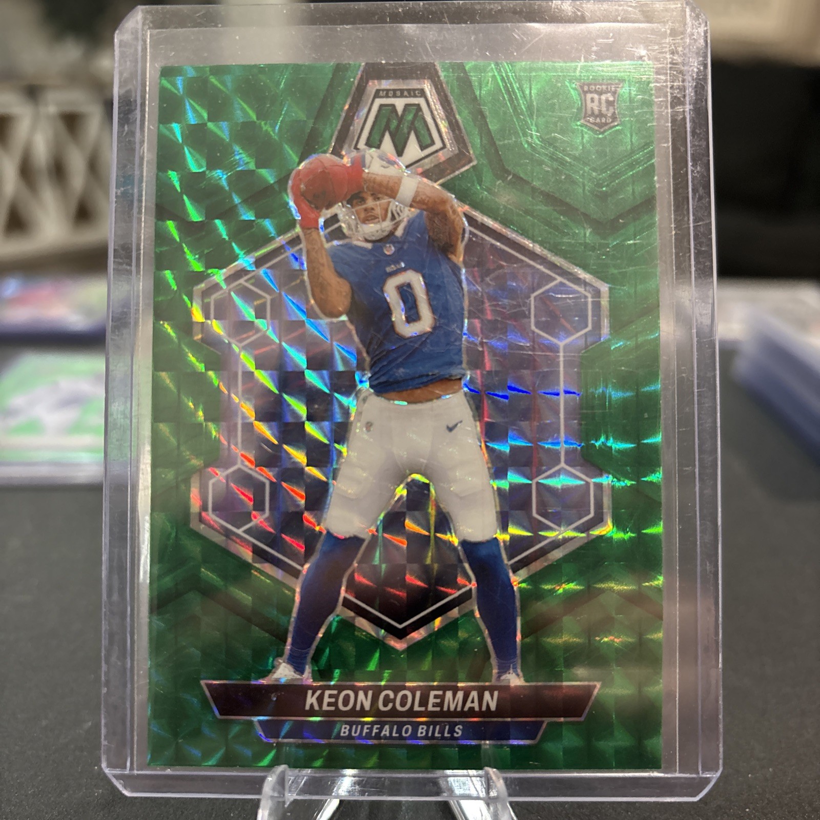 KEON COLEMAN 2024 Panini Mosaic GREEN Mosaic Prizm Rookie Card #333 RC Bills!