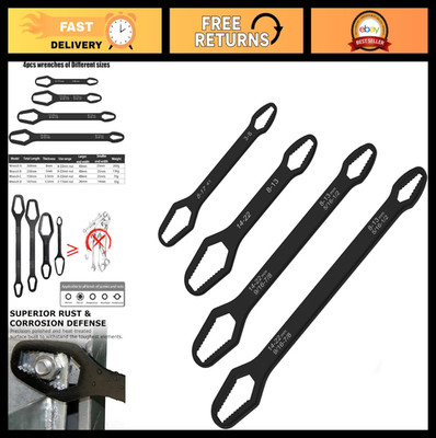 4PCS Universal Double-Head Torx Wrench Set, Adjustable Multi-Function Tool for 3