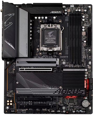 GIGABYTE - B650 AORUS ELITE AX (Socket AM5) AMD B650 ATX DDR5 Wi-Fi 6E Mother...