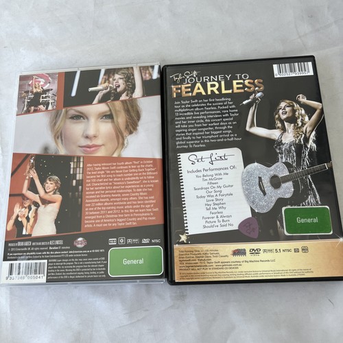 Taylor Swift DVDs Fearless Heart 00s Pop Music Live Concert Merchandise R0 x2 - Picture 5 of 10