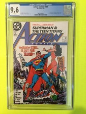Action Comics Issue # 584 CGC 9.6 White Pages John Byrne January 1987 DC Comics