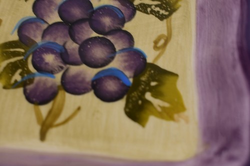 Merlot Hand Painted Collection Dipping Bowls Grapes By Tabletops Set 4 4" - Picture 5 of 8