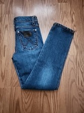 Wrangler Retro Boys Denim Blue Jeans Size 11 Slim Light Wash Adjustable