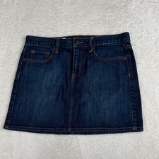 Gap 1969 Womens Denim Mini Skirt Dark Topaz Wash Size 28/6 Indie Casual
