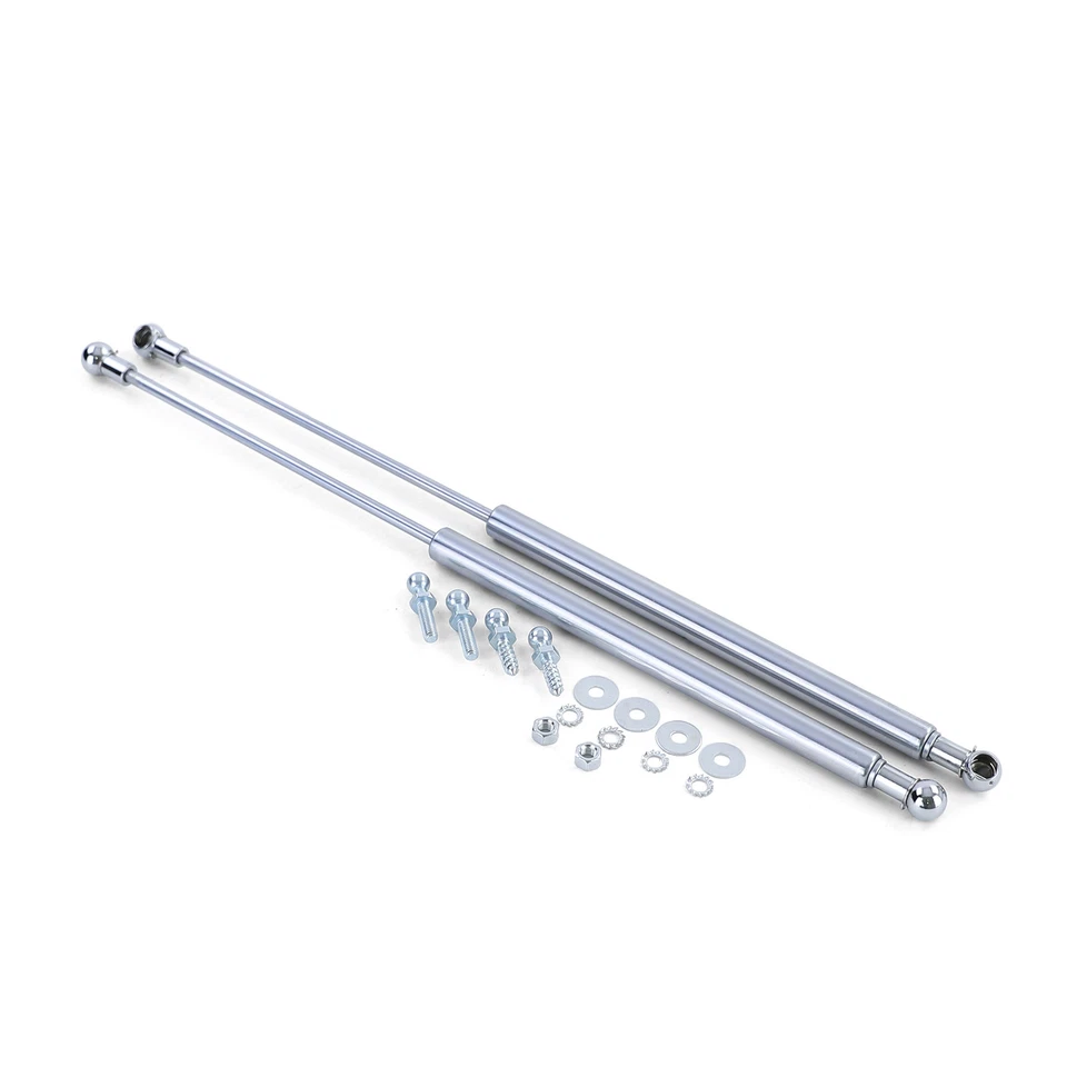 Motorhaubenlifte Dämpfer Chrom Paar für VW Golf 1 Limousine Cabrio 74-93 - Bild 2 von 4