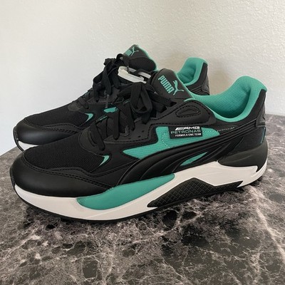 Puma Mercedes AMG Petronas F1 X-Ray Speed Sneakers Men s 11 Black Green Puma NEW