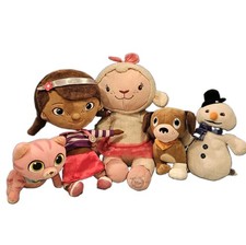 Doc McStuffins Plush Bundle Lambie Frosty Stuffy Disney Store Stuffed Animal Lot