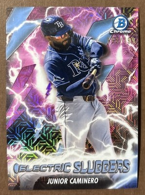 Junior Caminero 2026 Bowman Chrome Electric Sluggers Pink Mojo #ES-4 RC /199