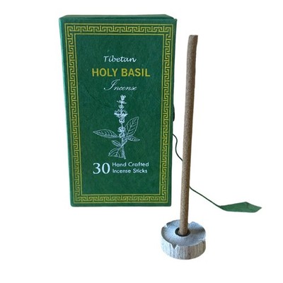 Holy Basil Himalayan Sughandit Dhoop Räucherstäbchen Geschenkset Mit Halter