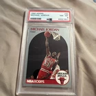 1990 Hoops  MICHAEL JORDAN # 65 PSA 8 VERY ICONIC VINTAGE CARD BULLS HOF 🔥🔥🔥