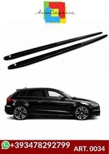 Audi A3 8V Cabrio Flaps Unter Minigonnen ABS Schwarz Glänzend Splitter