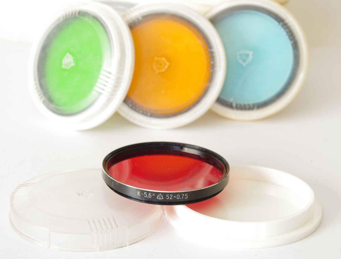 Filtro LZOS 52mm luce sovietico rosso-5.6x M52x0,75  per obiettivi -Helios -box