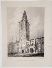 St Andrews College Church Scotland Billings Godfrey Engraving c.1840