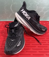 Hoka One One Clifton 9 Black White Running Shoes Women's Size 7.5B 1127896BWHT.