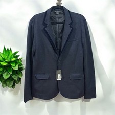 Armani Exchange Men s Shimmery Navy Blazer Jacket Size Medium
