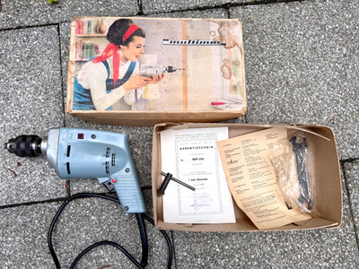 DDR Bohrmaschine HBM 250 Multimax WMW FUNKTIONSTÜCHTIG 1970er Jahre