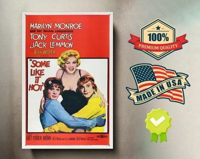 Some Like It Hot (1959) 8x12 Metal Movie Poster   
