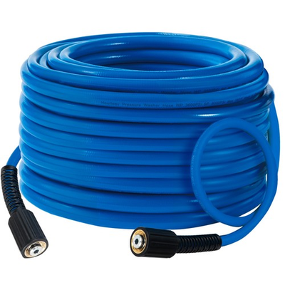 #ad #ad 30FT Pressure Washer Hose 3600 PSI 1 4in Quick Connect Kink Resistant Blue $40.99