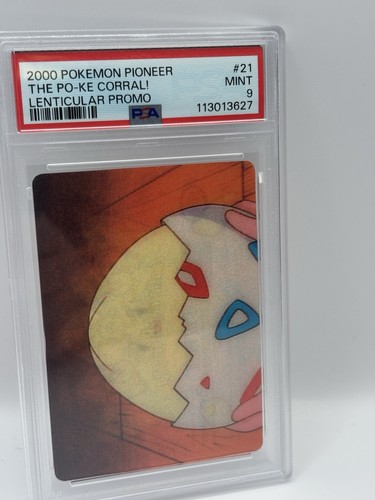 2000 Pokemon The Po-Ke Corral Lenticular Promo #21 PSA Mint 9 Togepi Pika-0021 - Picture 2 of 3