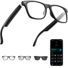 AI Smart Glasses for Men & Women with ChatGPT, Bluetooth Glasses with 165 Lan...