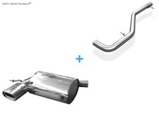 Fox Edelstahl Racing-Komplettanlage ab Kat VW Tiguan 160x80mm flachoval