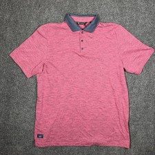 Travis Mathew Mens  Common Interest  Golf Polo Size Medium 2XL 99 Rose