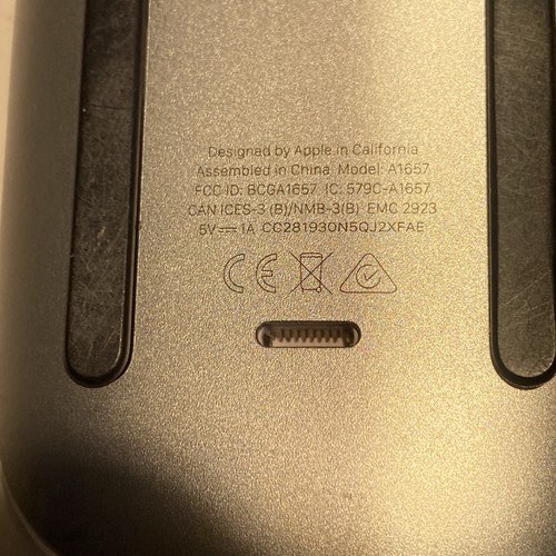 Apple Magic Mouse 2 Bluetooth Wireless White A1657 Parts Only - Picture 6 of 9