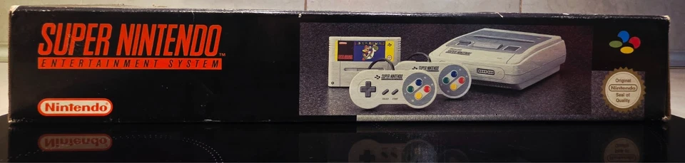 CONSOLE SUPER NINTENDO NES PACK MARIO WORLD BOITE COMPLETE PHOTOS A VENIR - Photo 3/4