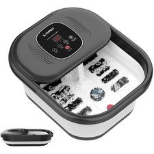 Fußbad-Massagegerät mit Wärmefunktion, zusammenklappbares Fußmassagegerät mit...