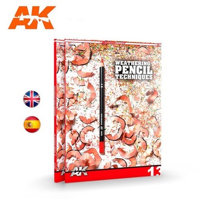 AK Learning 13 Weathering Pencil Techniques Painting Guide AK522