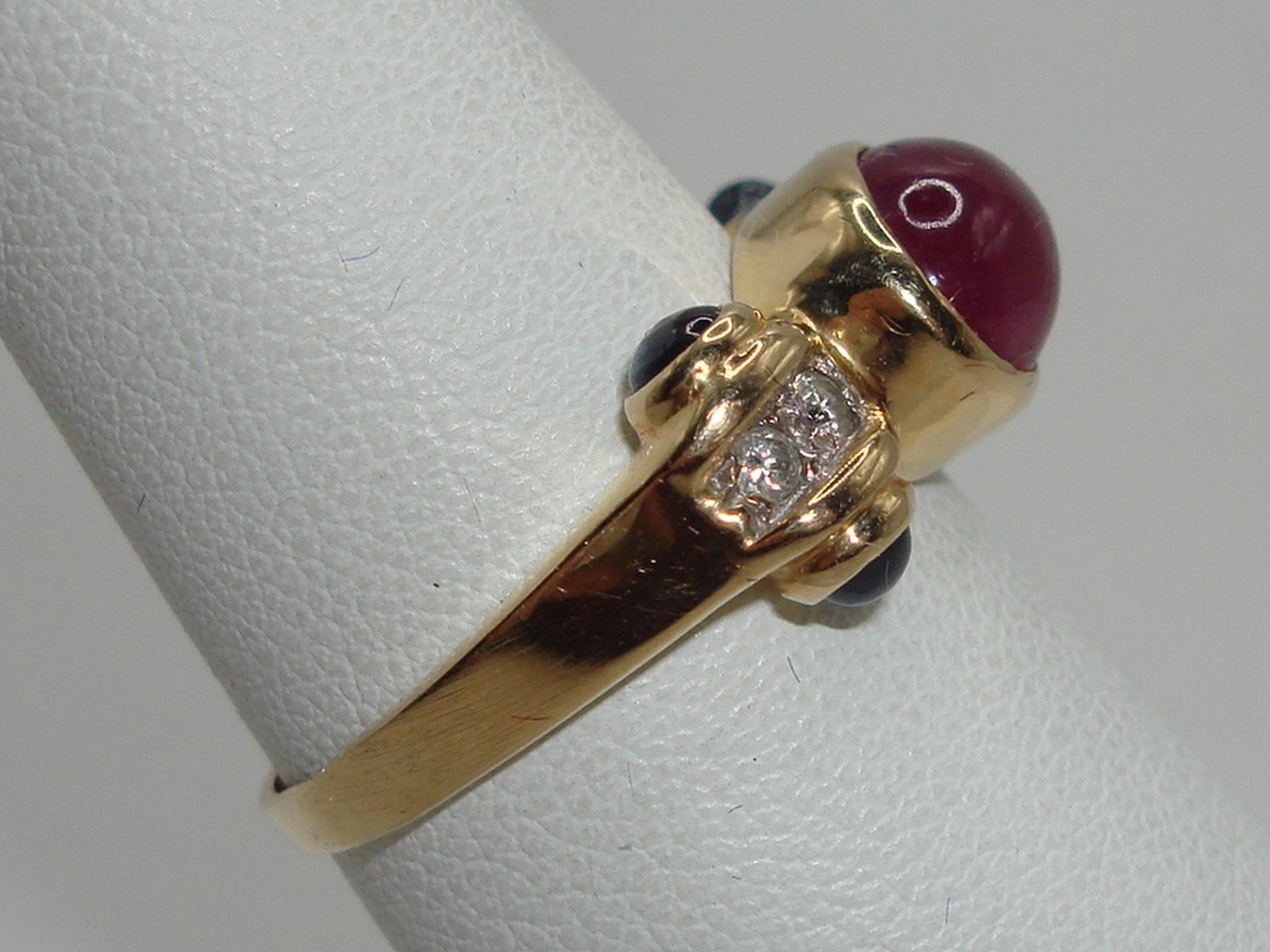 ELEGANT 14K SOLID GOLD APPROX. 2+ CTW RUBY, SAPPH… - image 7