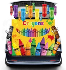 Crayon Trunk or Treat Car Decoration Kit for Halloween