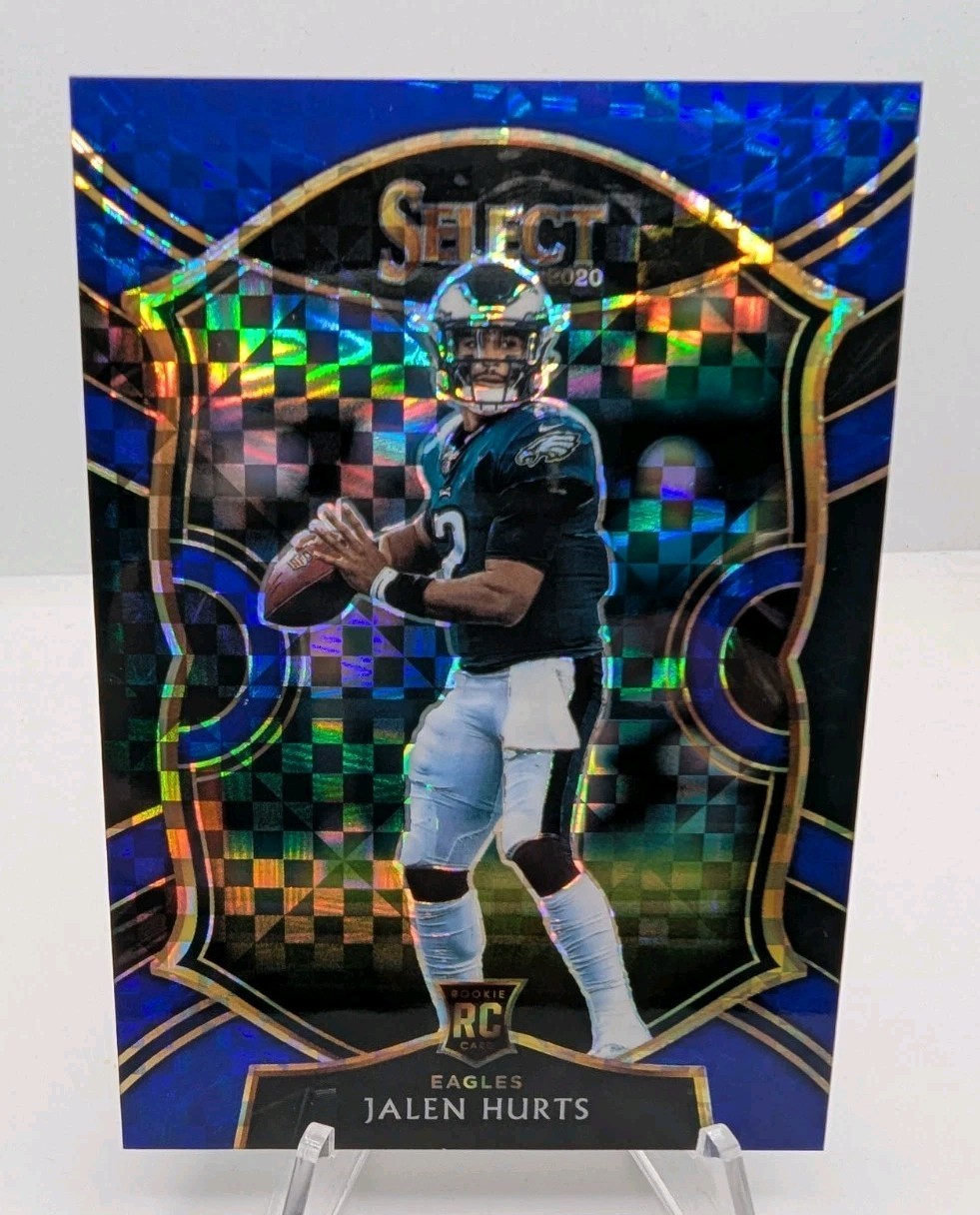 2020 Panini Select - Concourse Jalen Hurts #50 Blue Prizm /175 (RC)