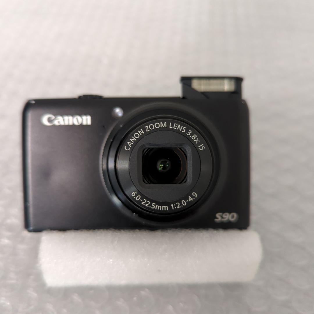 Canon PowerShot S90 Black Compact Digital Camera Tested Working