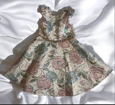 Rare Editions Girls Formal Multicolor Floral Dress With Gems Size 5