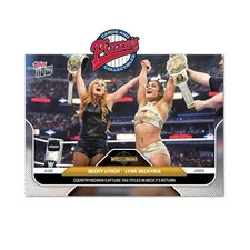 Becky Lynch/Lyra Valkyria Wrestle Mania 2025 WWE Topps NOW Card 45 In Hand