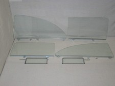Glass Assembly 1955 56 57 Chevy Pontiac 2dr Sedan Vent Door Roll Down Qtr Clear