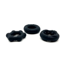Silicone Reuse Penis Ring Stretcher Sleeves Delay Ejaculation Male Enhancer Ring