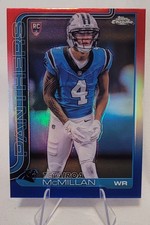 2025 Topps Chrome Tetairoa McMillan Red White and Blue Refractor
