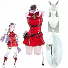 Uma Musume Pretty Derby Gold Ship Red Strife Cosplay Costume Headwear Tail 