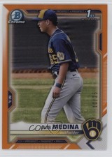 2021 Bowman Chrome Prospects Orange Refractor 10/25 Luis Medina #BCP-202 6m7
