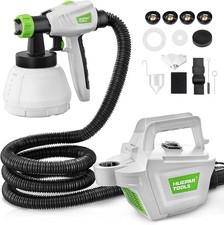 Fence Paint Sprayer 800W, Huepar Tools Electric HVLP Paint Spray Gun, 4 Nozzles
