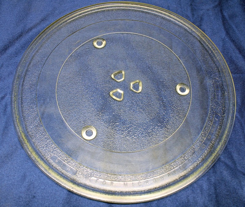 Microwave Glass Turntable plate/tray w/ Roller Ring - 11-1/4 inch standard size
