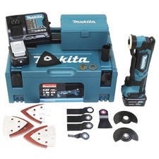 Makita Akku-Multifunktionswerkzeug TM30DSMJX5, 2x 4,0 Ah + Lader + Zubehör Set