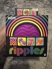 Super NeeDoh Ripples Purple XL Textured Nee Doh Ball Giant Squishy Sensory Toy